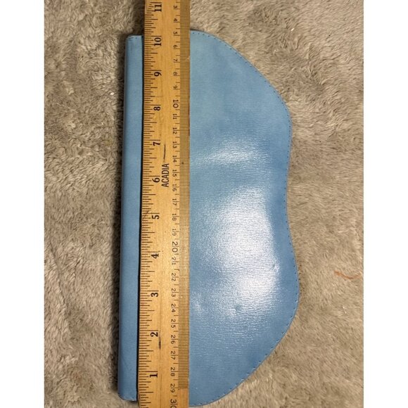 Blue Leatherette Manicure & Grooming Kit With Tools Mirror & Comb In Zippered Ca - Picture 6 of 7